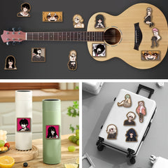 50pcs Character Stickers Waterproof for Skateboard Water Bottle Bicycle
