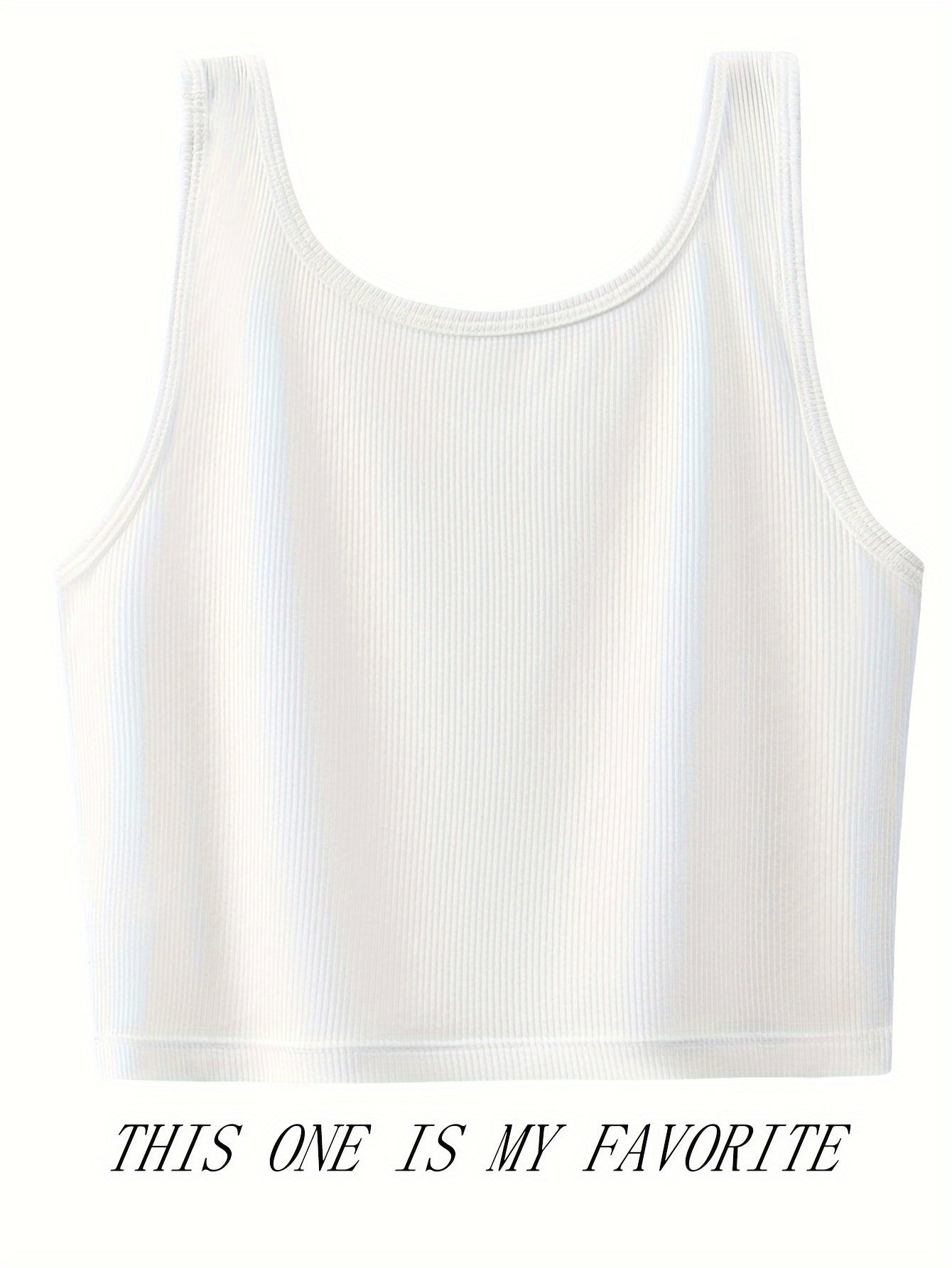 Ribbed Tank Top Slim Fit Sleeveless Lingerie