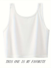 Ribbed Tank Top Slim Fit Sleeveless Lingerie