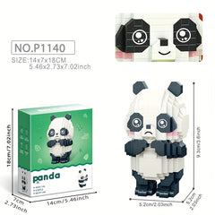 Naughty Panda Model Splicing Building Blocks Toy