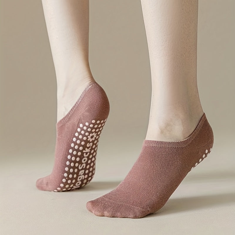 Breathable Non Slip Yoga Socks with Grippers for Pilates Ballet Barre Workouts