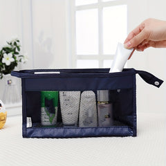 Portable Mesh Cosmetic Bag Makeup Storage Bag For Travel