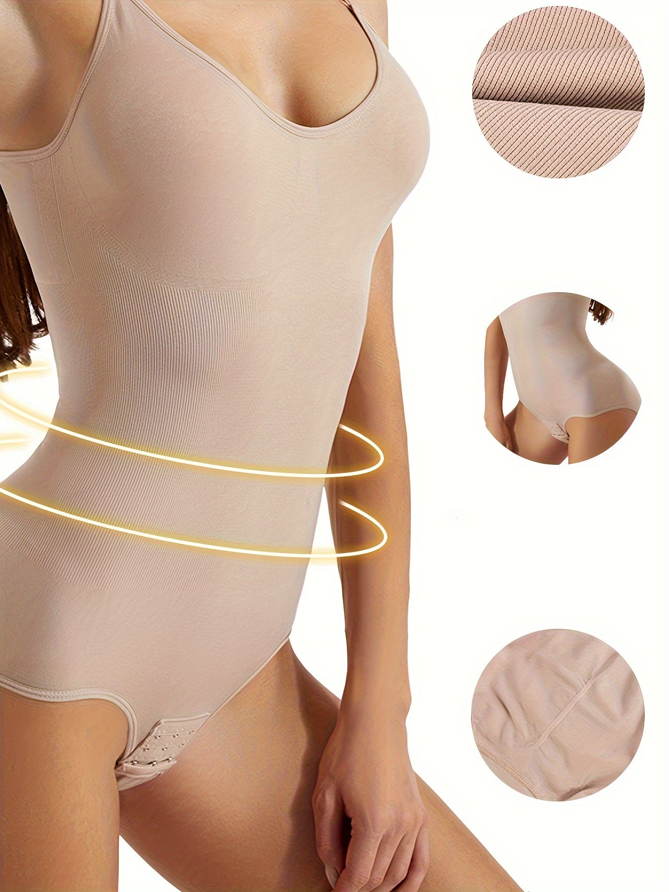 2 Pcs Bodysuit Tummy Control Butt Lifting Shaper