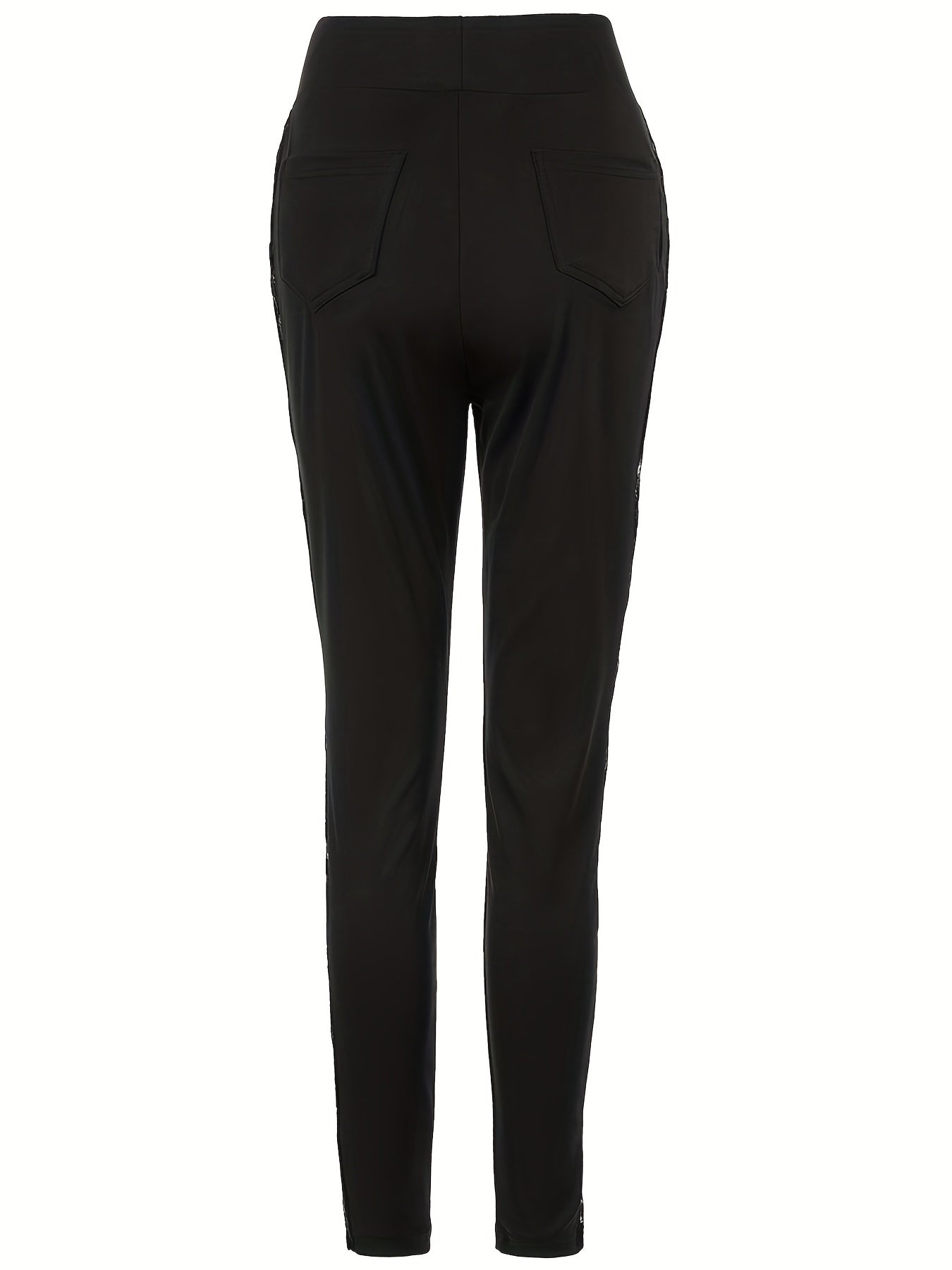 Lace Stitching Skinny Pants for Women