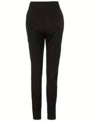 Lace Stitching Skinny Pants for Women