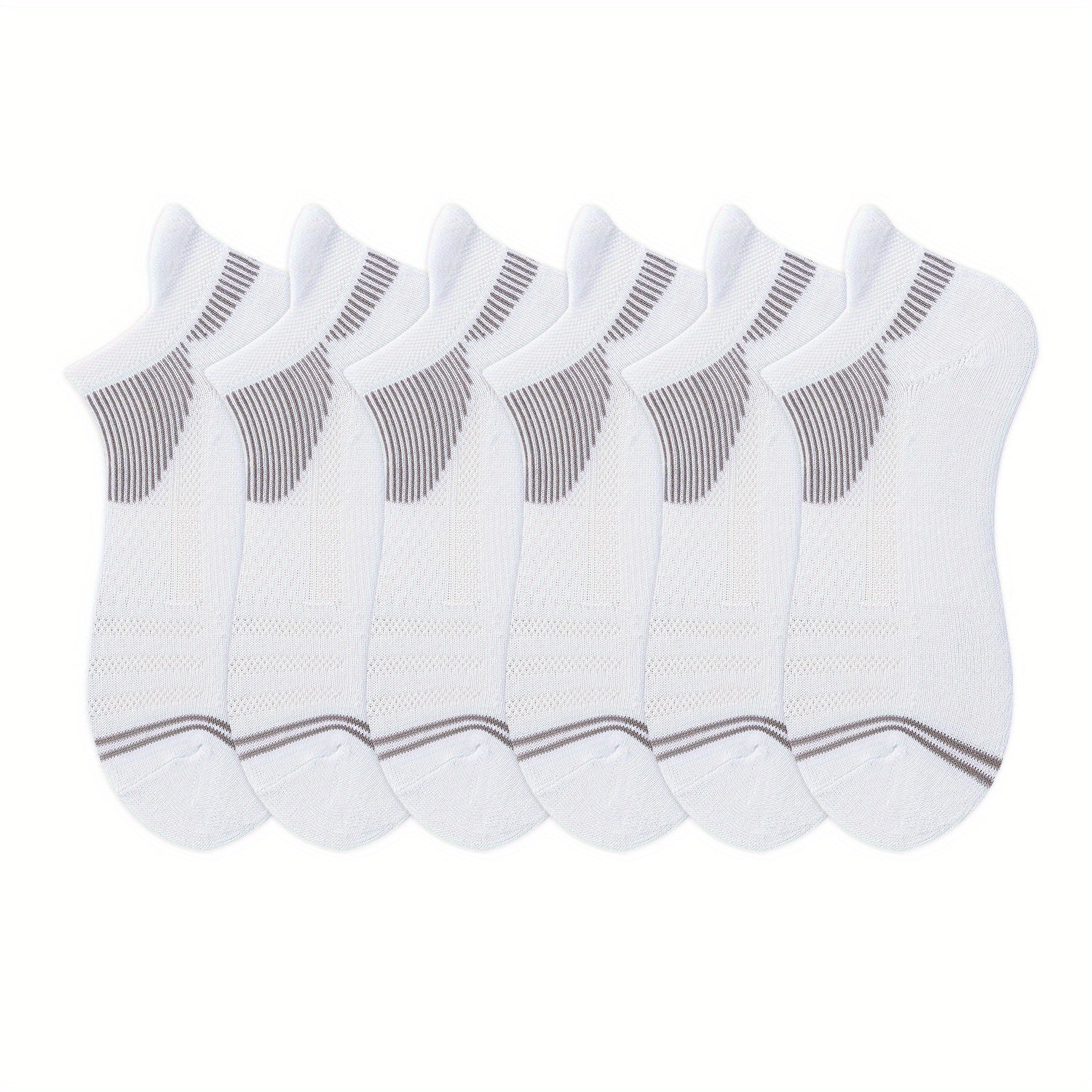 6 Pairs Women's Low Cut Ankle Socks Breathable Lightweight Sports Short Socks