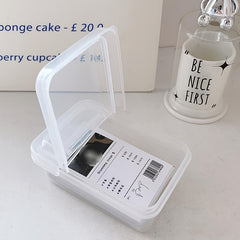 3L 5L ABS Flip Transparent Storage Box