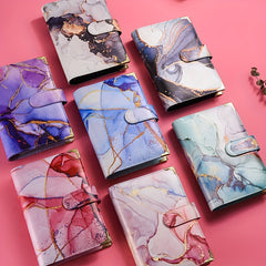 A6 Budget Binder with Envelopes Pink Purple Green Gray Red