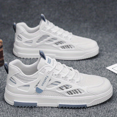 Men's Lace-up Mesh Sneakers with Good Grip