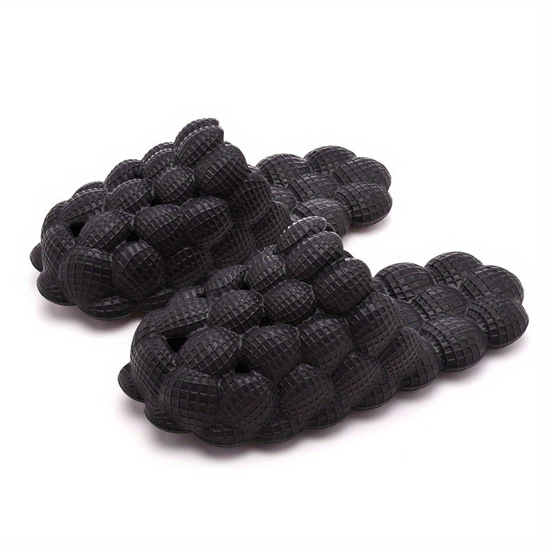 Men's Massage Bubble Slides Non-Slip Spa Slippers