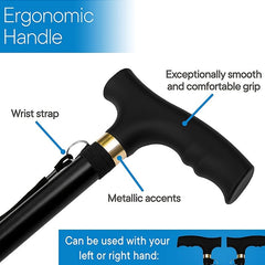Telescopic Foldable Crutches Trekking Poles Multifunctional Walking Sticks