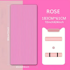 Thick 31in Yoga Mat w/ Carry Strap