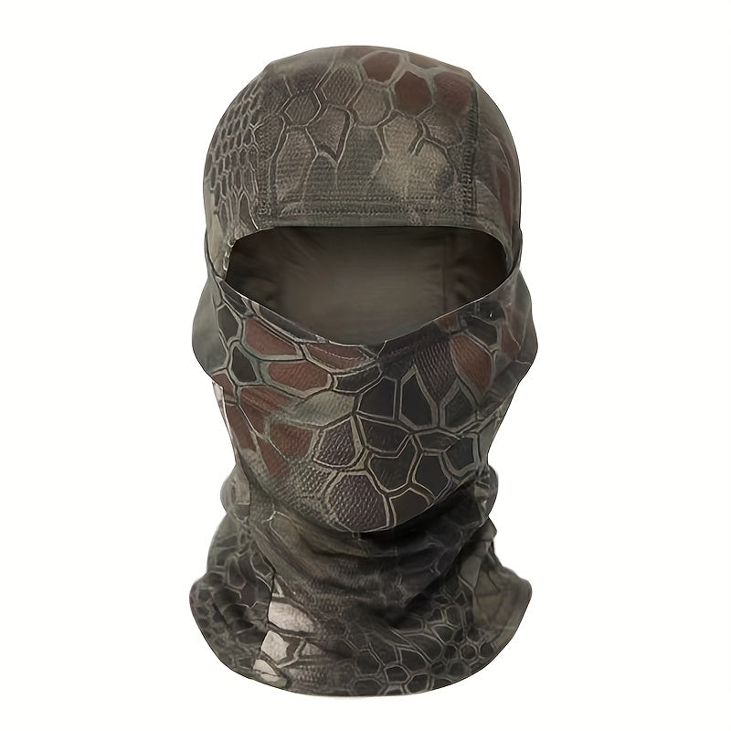 Multicam Tactical Balaclava Full Face Mask Military Airsoft Cycling Camo Scarf