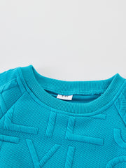 Toddler Boy Letter Pattern Sweatshirt