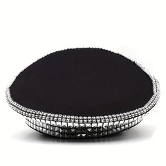 Crystal Rhinestone Bride Military Hat Hen Do Hip Hop Bridal Captain
