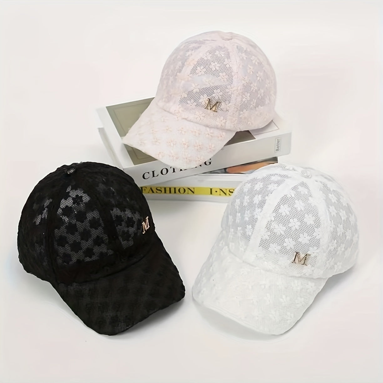 Summer Thin Lace Peaked Cap for Men Women