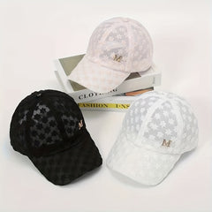 Summer Thin Lace Peaked Cap for Men Women