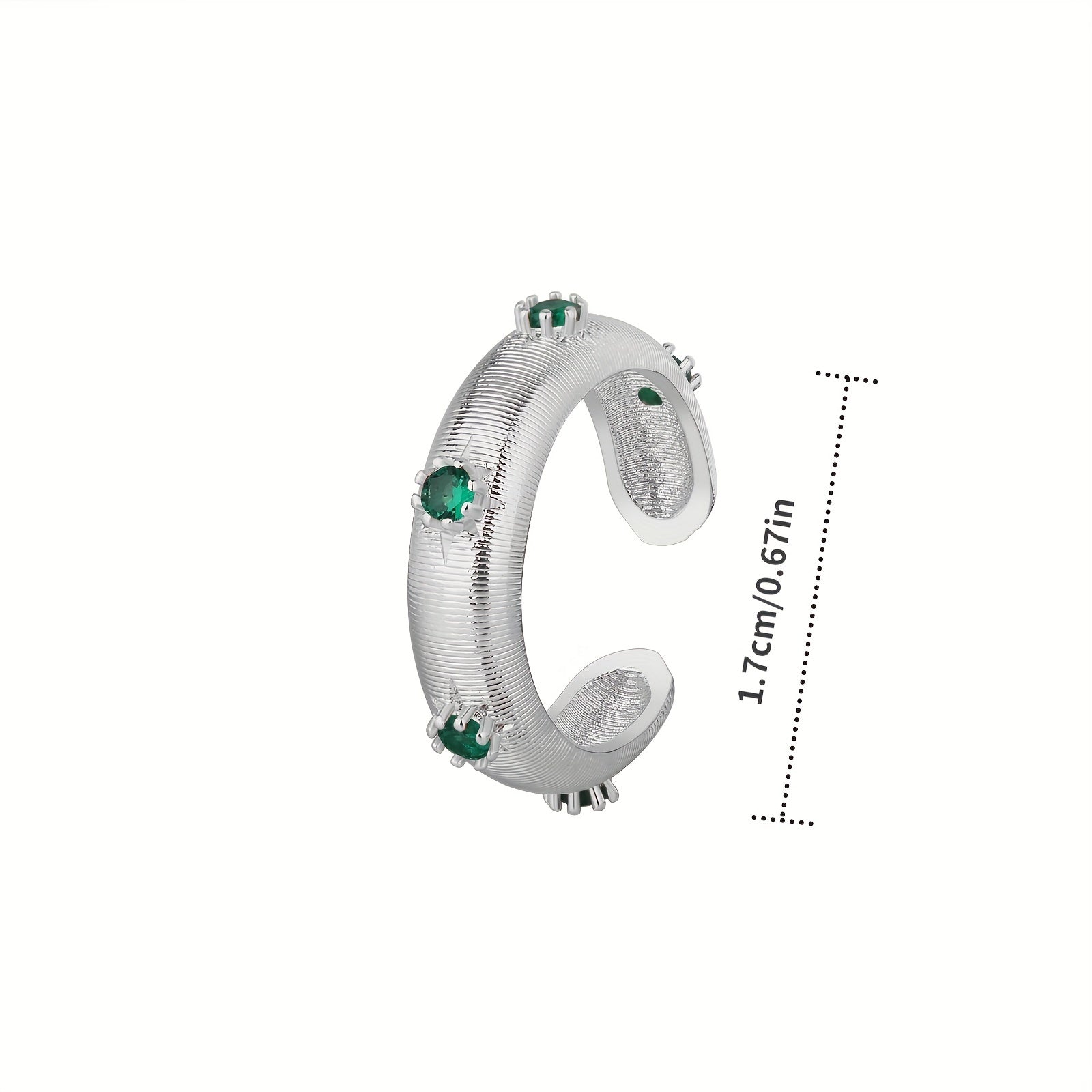 Rhinestone Decor Open Ring Fashion Jewelry for Women Girls