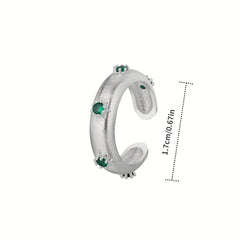 Rhinestone Decor Open Ring Fashion Jewelry for Women Girls
