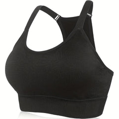 Sports Bra Women's Full Coverage Racer Back Seamless T-shirt Bra