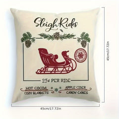 Christmas Decoration Pillowcase Cover for Sofa Living Room & Outdoor Camping