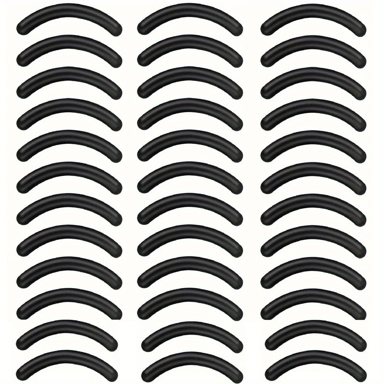 90 Pack Eyelash Curler Replacement Pads Silicone Rubber Universal