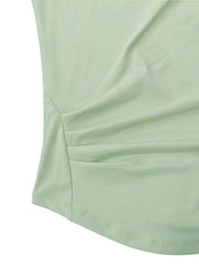 Solid Fitness Workout T-Shirt Quick Drying Sports Tee Women's Activewear