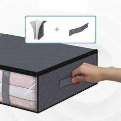 Large Storage Bag w/ Handles & Visible Window Under Bed Reusable Box