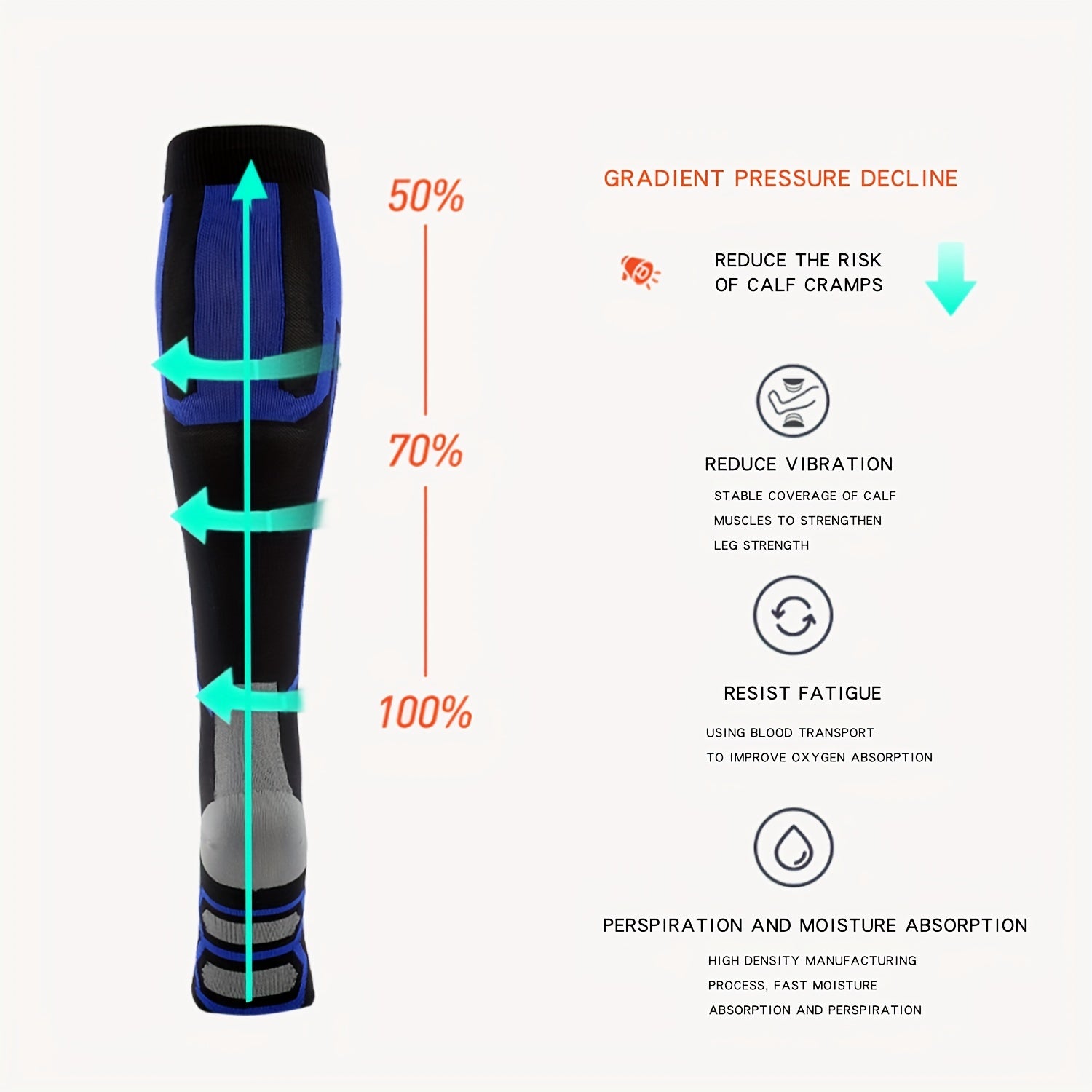 Outdoor Compression Stockings for Running Basketball Training