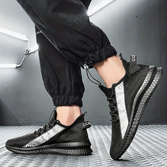Men's Casual Mesh Lace-up Sneakers Anti-skid Shoes