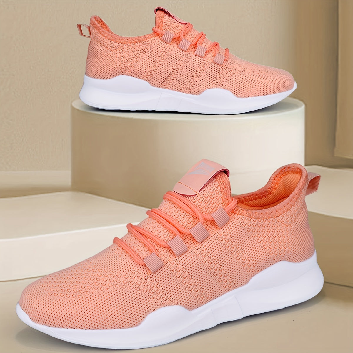 Unisex Woven Running Shoes Lace Up Athletic Shoes