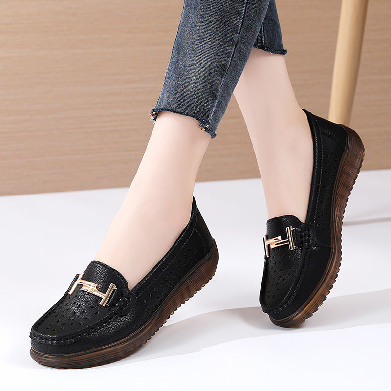 Women's Breathable Loafers Comfortable Walking Shoes Non slip Flats