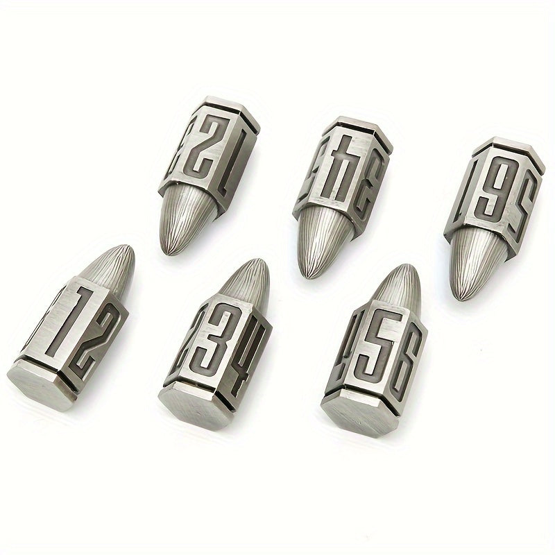 6pcs Metal Polyhedral Dice Set For RPG Board Games