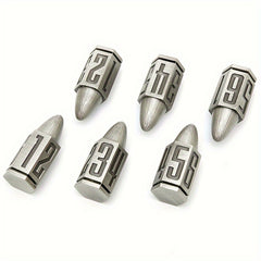 6pcs Metal Polyhedral Dice Set For RPG Board Games