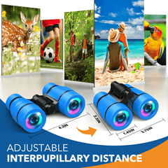 Kids Binoculars for Ages 3-9 Boys - Travel and Garden Toys - Birthday Gift