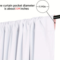 2pcs Vintage Wooden Door Printed Window Curtains - Rod Pocket Style