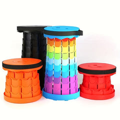 Adjustable Rainbow Camping Stool Ultralight Portable Fishing Chair
