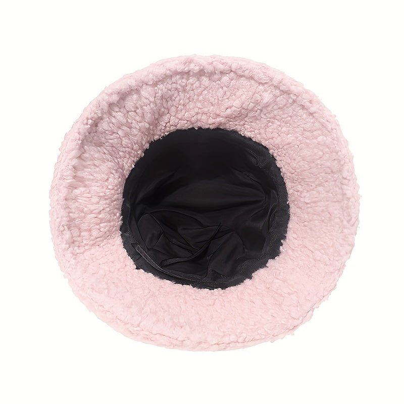 Vintage Bucket Hat Faux Fur Winter Warmer Fisherman Cap