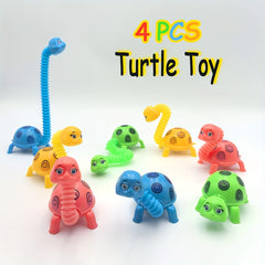 4pcs Stretchy Pop Fidget Toys, Fun Animal Tube Toys for Kids
