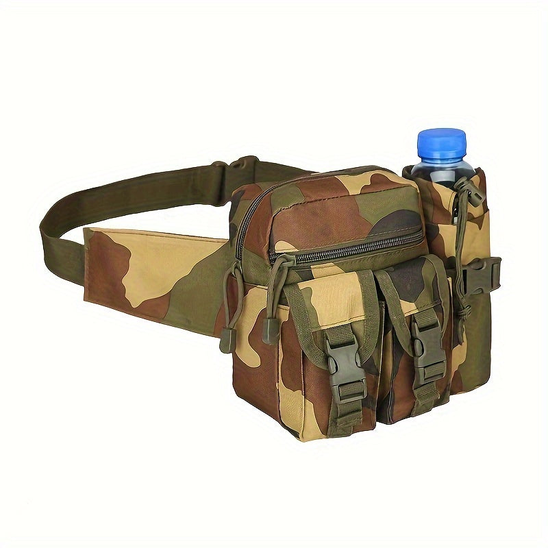 Outdoor Waist Bag with Water Bottle Holder