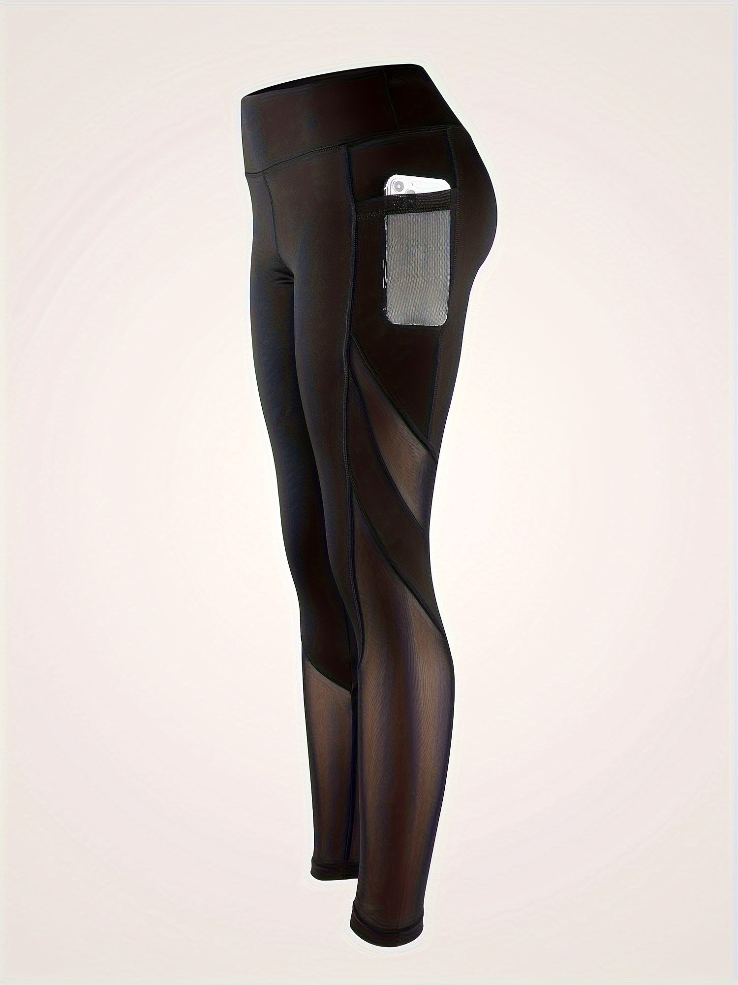 Mesh Contrast Breathable Yoga Pants High Stretch Leggings Women's Activewear