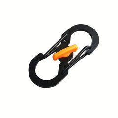 5pcs S Type Carabiner Mini Metal Keychain Buckle Lock for Outdoor Travel