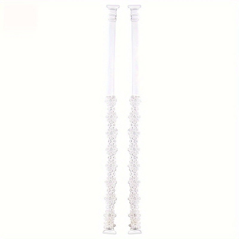Floral Lace Shoulder Straps, Adjustable, Invisible