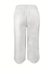 Solid High Rise Wide Leg Jeans