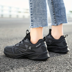 Waterproof Height Increased Running Shoes Chunky Sports Sneakers