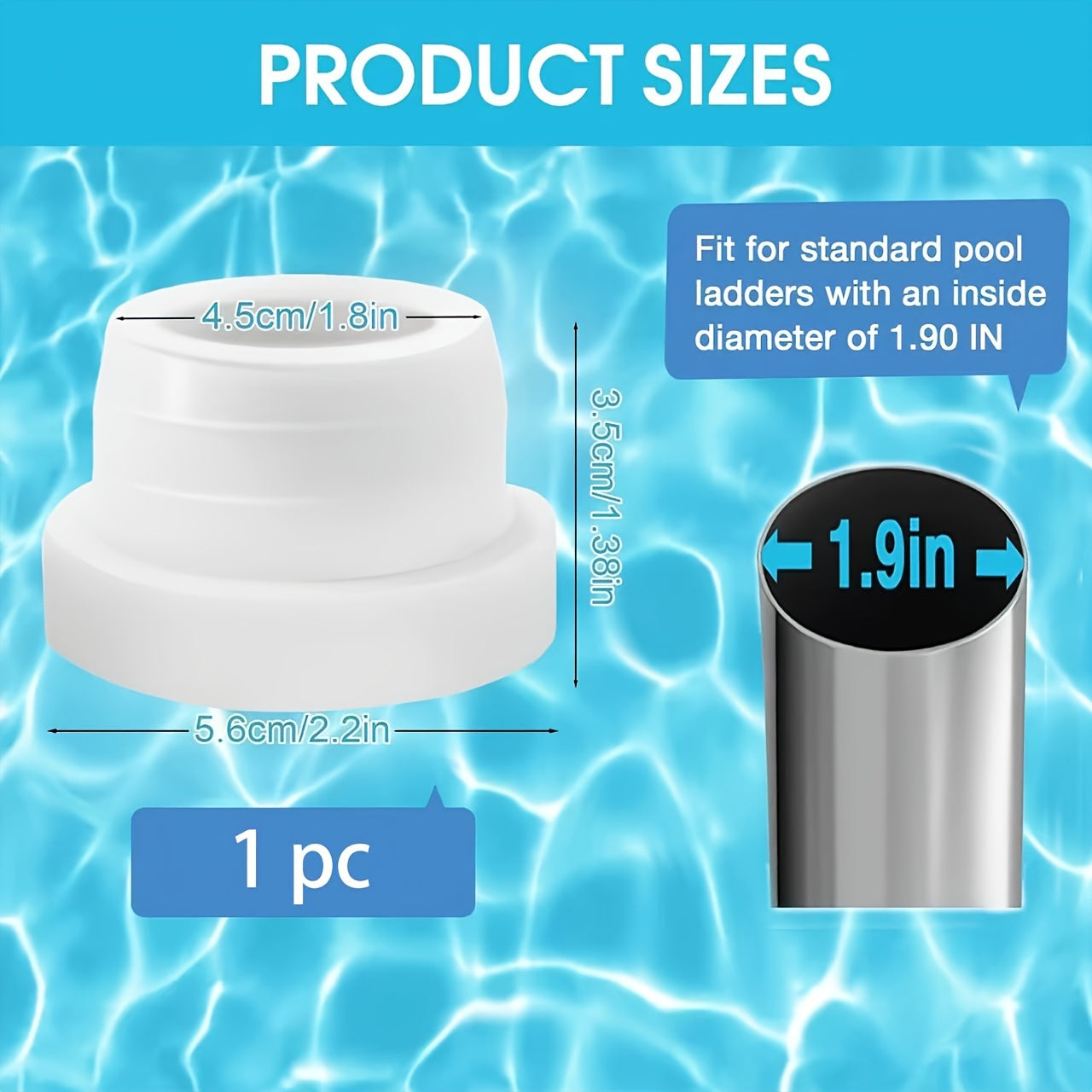 1pc Rubber Stopper For Swimming Pool Escalator Universal Plug Inflatable Plug