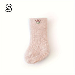 Baby Boy's Non-slip Winter Plush Sleep Socks
