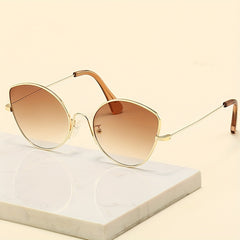Women's Metal Frame Sunshade Sunglasses for Outdoor Activities