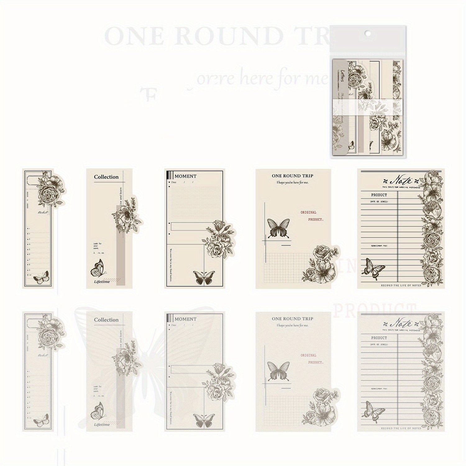 20pcs Vintage Craft Paper Junk Journal Pages