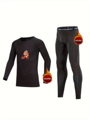 Kids Dragon Compression Fleece Set